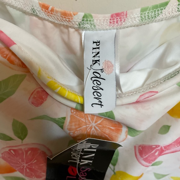 NWT Pink Desert XXXL Fun Fruit Cropped Top - Picture 3 of 11